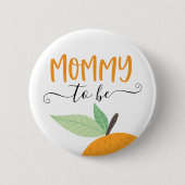 Little Cutie Citrus Oranje mammie om Button te wor (Voorkant)