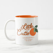 Little Cutie Clementine Baby shower Favoriser Mug (Gauche)
