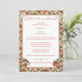 Little Cutie Clementine |Citrus Theme Baby shower Kaart (Staand voorkant)