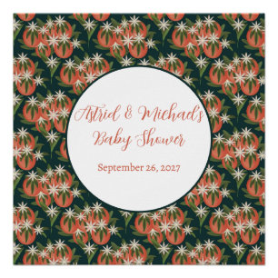 Little Cutie Clementine  Citrus Theme Baby shower Perfect Poster