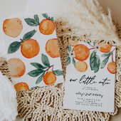 Little Cutie Clementine Invitation d'anniversaire