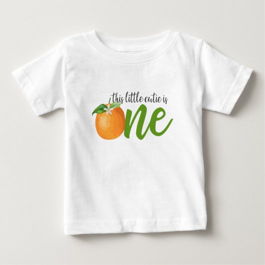 Little Cutie First Birthday Shirt (Voorkant)
