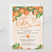 Little Cutie Gender Neutral Baby shower Invitation Kaart (Voorkant)