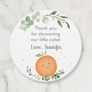 Little Cutie Greenery Baby shower Bedankjes Labels