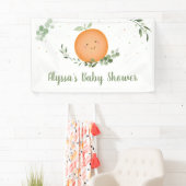 Little Cutie Greenery Baby shower Spandoek (Insitu)