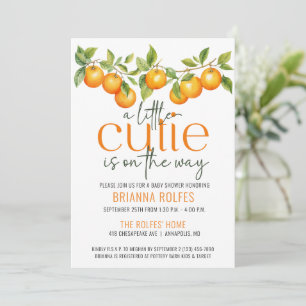 Little Cutie is op weg naar Baby shower Invitation Kaart