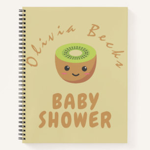 Little Cutie Kiwi Baby shower Notitieboek