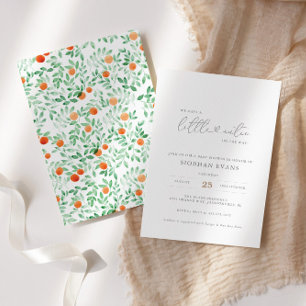 Little Cutie Modern Waterverf Baby shower Kaart