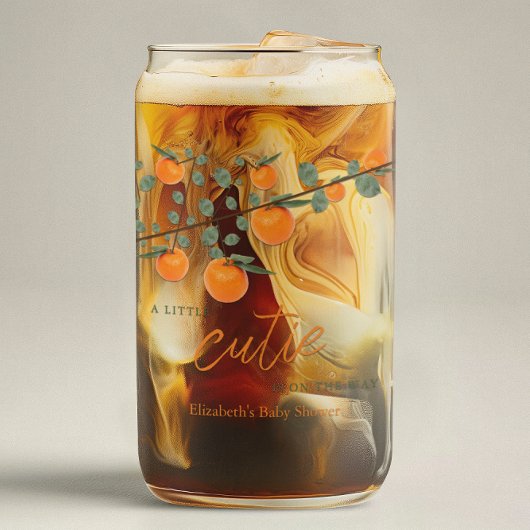 Little Cutie Orange Baby shower neutre de genre