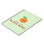 Little Cutie Oranje Baby shower Notitieboek (Linkerzijde)