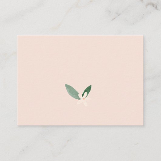 Little Cutie Oranje Citrus Baby shower Luier Informatiekaartje (Achterkant)