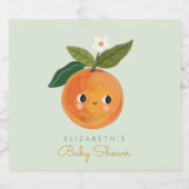 Little Cutie Oranje Likeurfles Etiket (Enkel label)