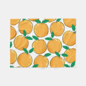 Little Cutie Oranje Pattern Baby Blanket Fleece Deken (Voorkant (Horizontaal))