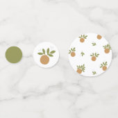 Little Cutie Oranje Table Confetti (Achterkanten)