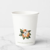 Little Cutie Paper Cups Little Cutie Baby shower Papieren Bekers (Achterkant)
