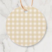 Little Cutie Pie Baby shower Bedankt Bedankjes Labels (Achterkant)