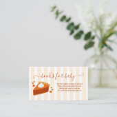 Little Cutie Pie Baby shower Boeken voor Baby Informatiekaartje (Staand voorkant)