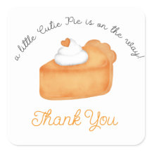 Little Cutie Pie Baby shower stickers