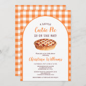 Little Cutie Pie Fall Baby Shower Kaart (Voorkant / Achterkant)