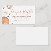 Little Cutie Pie Fall Pumpkin Baby Diaper Raffle Informatiekaartje (Voorkant / Achterkant)