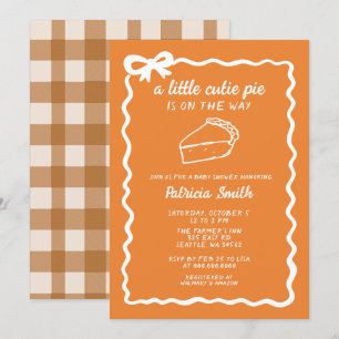 Little Cutie Pie hand tekenen doodle Herfst Baby s Kaart