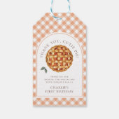 Little Cutie Pie Herfst 1e verjaardag Cadeaulabel (Achterkant)