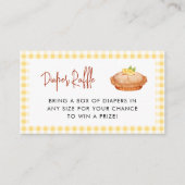 Little Cutie Pie is in the way Diaper Raffle Informatiekaartje (Voorkant)