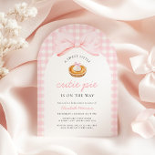 Little Cutie Pie Pink Baby shower Kaart