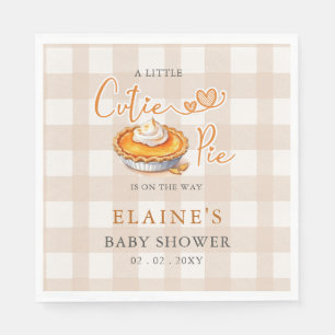 Little Cutie Pie Pumpkin Pie Herfst Baby shower Servet