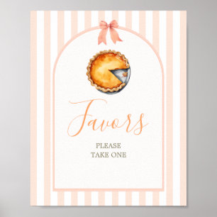 Little Cutie Pie Sinaasappel Gingham Favorieten Te Poster