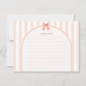 Little Cutie Pie Sinaasappel Gingham Verjaardagsre (Achterkant)