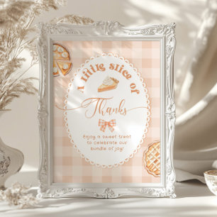 Little Cutie Pie Sweet bedankt Poster