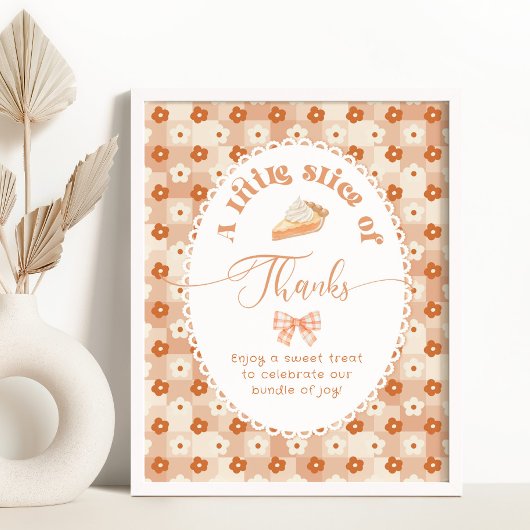 Little Cutie Pie Sweet bedankt Poster