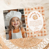 Little Cutie Pie Verjaardag Foto Dank u kaart