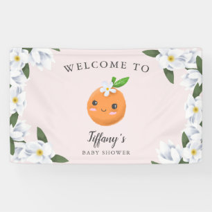 Little Cutie Pink Citrus Floral Welcome Spandoek