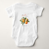 Little Cutie Sinaasappel Clementine Romper (Achterkant)