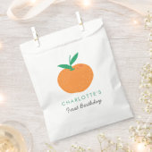 Little Cutie Sinaasappel eerste verjaardag gunstza Bedankzakje (Geknipt)