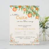 Little Cutie Sur Le Chemin Baby shower Invitation (Debout devant)