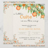 Little Cutie Sur Le Chemin Baby shower Invitation (Devant / Derrière)