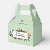 Little Cutie wordt een 1e verjaardagsfeestje FA Bedankdoosjes (Voorkant Zijde)