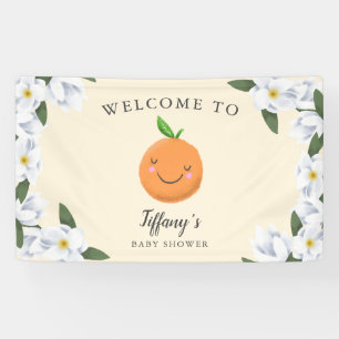 Little Cutie Yellow Clementine Floral Spandoek