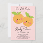 Little Cuties Twins Baby shower Invitation (Devant)