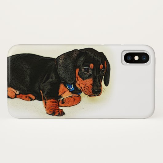 Little Dachshund Design iPhone Case (Achterkant (horizontaal))