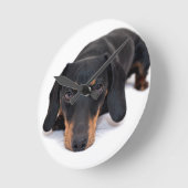 Little Dachshund Ronde Klok (Hoek)