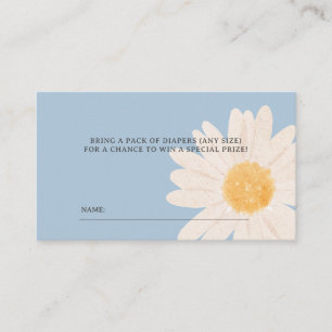 Little Daisy Baby shower Luier Raffle Ticket