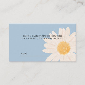 Little Daisy Baby shower Luier Raffle Ticket