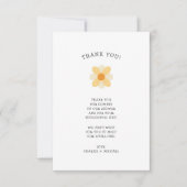 Little Daisy baby shower merci note (Devant)