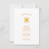 Little Daisy baby shower merci note (Devant)