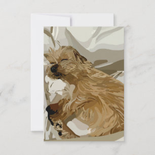 Little Daisy le chien Carte de remerciements