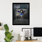 Little Dancer Gothic Vampire Fairy Poster (Thuiskantoor)